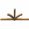 Ekena Millwork Redmond Smooth Timber Gable Bracket, Western Red Cedar, 72"W x 36"H x 3 1/2"D x 3 1/2"F, 12/12 Pitch GBW072X36X0404RED00SWR - alternate 2